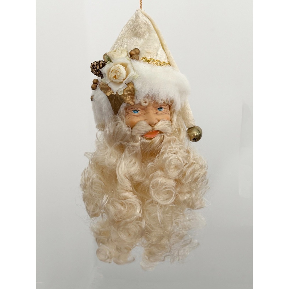 Vintage Santa Old Fashion Ornament Father Christmas Rustic Over 35+ Years